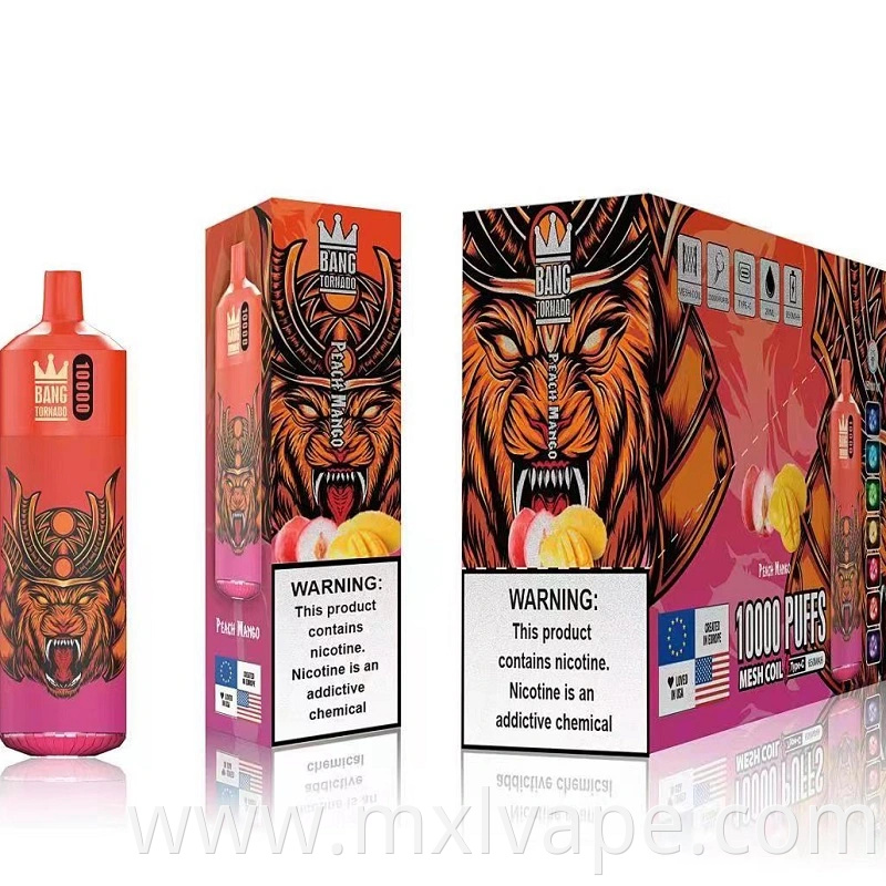 2023 China Factory Bang Brand Tornado Bang Box 10000 Puffs with LED Bang XXL Bang King Disposable Wholesale Vape